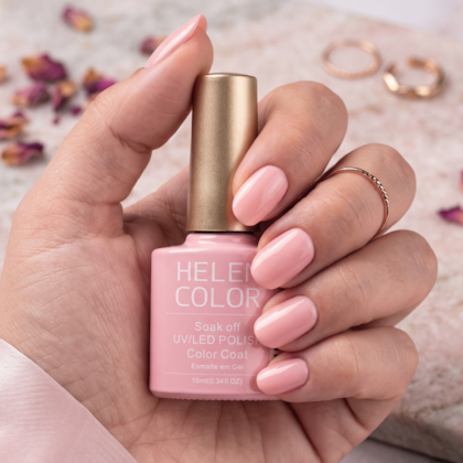 Esmalte em Gel  Helen Color 10ml Cor:102 Rosa claro