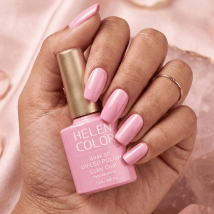 Esmalte em Gel  Helen Color 10ml Cor: 121 Rosa Barbie