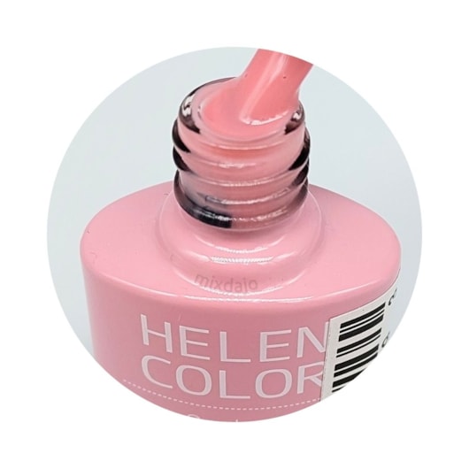 Esmalte em Gel  Helen Color 10ml Cor:126 Rosa Claro Camuflagem para unhas