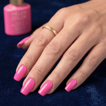 Esmalte em Gel  Helen Color 10ml Cor: 128 Rosa Chiclet
