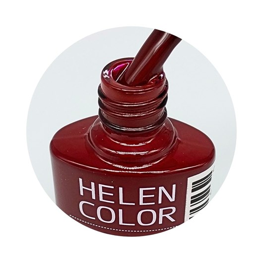 Esmalte em Gel  Helen Color 10ml Cor:141 Vermelho escuro para unhas