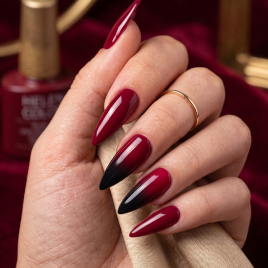 Esmalte em Gel  Helen Color 10ml Cor:142 Borgonha para unhas