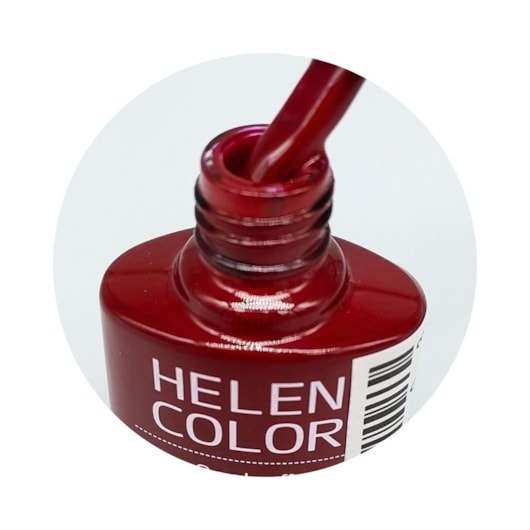 Esmalte em Gel  Helen Color 10ml Cor:142 Borgonha para unhas