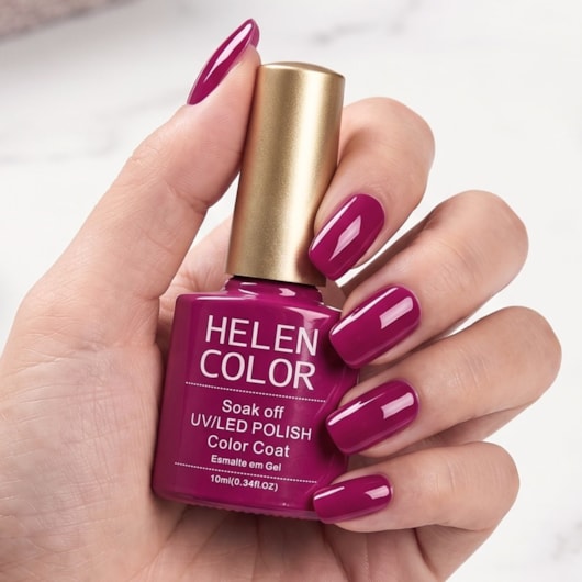 Esmalte em Gel  Helen Color 10ml Cor:148 Vinho para unhas
