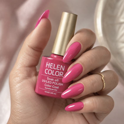 Esmalte em Gel  Helen Color 10ml Cor: 154 Pink Barbie