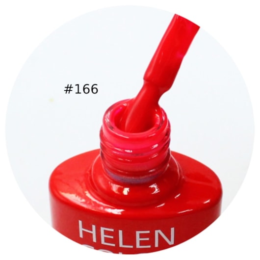 Esmalte em Gel  Helen Color 10ml Cor: 166 Vermelho para unhas