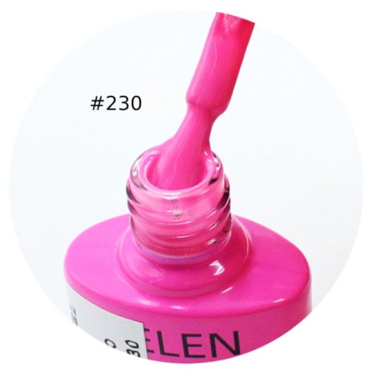 Esmalte em Gel  Helen Color 10ml Cor: 230 Rosa Forte para unhas