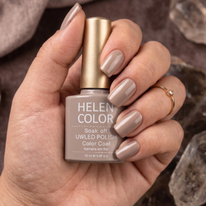Esmalte em Gel  Helen Color 10ml Cor:233 Cinza Patins