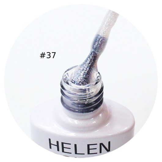 Esmalte em Gel  Helen Color 10ml Cor: 37 Branco c/ Glitter - Imagem principal - 0cae8e6c-9051-49cf-82b7-8834aa55c2f2