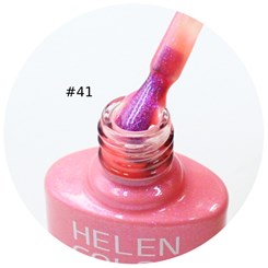 Esmalte em Gel  Helen Color 10ml Cor: 41 Rosa c/ Glitter Holo