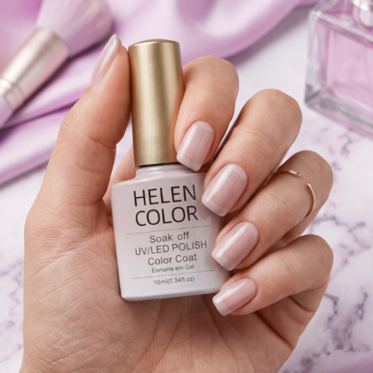 Esmalte em Gel  Helen Color 10ml Cor: 49 Nude Translúcido