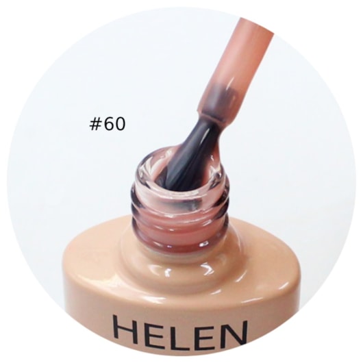 Esmalte em Gel  Helen Color 10ml Cor: 60 Nude Translúcido para unhas