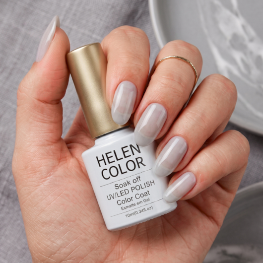 Esmalte em Gel  Helen Color 10ml Cor: 64 Cinza Renda para unhas