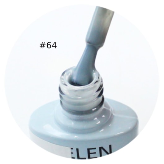 Esmalte em Gel  Helen Color 10ml Cor: 64 Cinza Renda para unhas