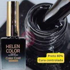 Esmalte Em Gel Helen Color 15ml C/ Anvisa Cor: 002 Preto Suave Esmalte Em Gel Helen Color 15ml C/ Anvisa Cor: 002 Preto Suave