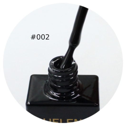 Esmalte Em Gel Helen Color 15ml C/ Anvisa Cor: 002 Preto Suave para unhas