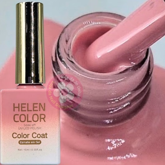 Esmalte Em Gel Helen Color 15ml C/ Anvisa Cor: 007 Nude para unhas
