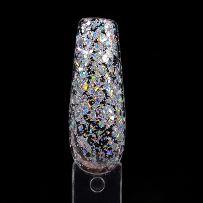 Esmalte Em Gel Helen Color 15ml C/ Anvisa Cor: 012 Glitter Prateado