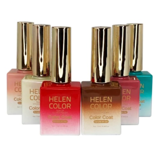 Esmalte Em Gel Helen Color 15ml C/ Anvisa Cor: 015 Rosa Chiclete para unhas