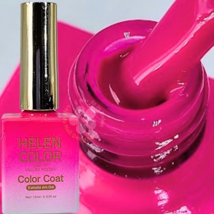 Esmalte Em Gel Helen Color 15ml C/ Anvisa Cor: 016 Rosa Pink