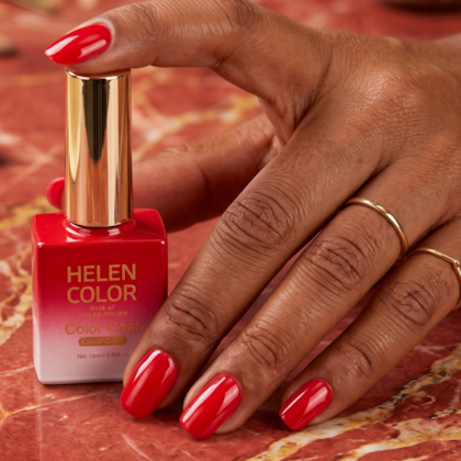 Esmalte Em Gel Helen Color 15ml C/ Anvisa Cor: 017 Vermelho Clássico