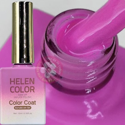 Esmalte Em Gel Helen Color 15ml C/ Anvisa Cor: 025 Lilás Escuro