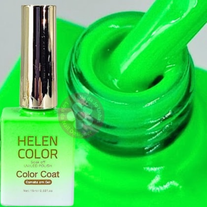 Esmalte Em Gel Helen Color 15ml C/ Anvisa Cor: 033 Verde Neon