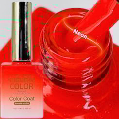 Esmalte Em Gel Helen Color 15ml C/ Anvisa Cor: 034 Laranja Neon