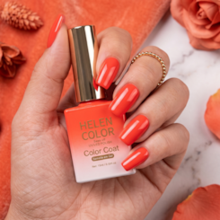 Esmalte Em Gel Helen Color 15ml C/ Anvisa Cor: 034 Laranja Neon