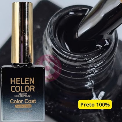 Esmalte Em Gel Helen Color 15ml C/ Anvisa Cor: 038 Preto