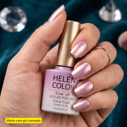 Esmalte em gel Jelly Rosado Helen Color Soak Off 10ml 52