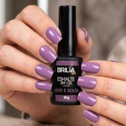 Esmalte em gel Lavanda Leve e solta Brilia 10g Promoção Esmalte em gel Lavanda Leve e solta Brilia 10g Promoção