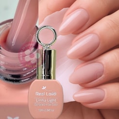 Esmalte em gel light pink 006 10ml Real Love Chaveirinho