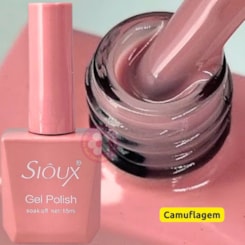 Esmalte em gel Light Pink Camuflagem 02 Sioux 15ml