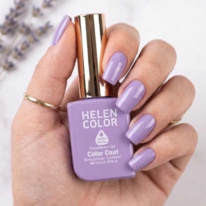 Esmalte em gel Lilás acinzentado Helen Color 12ml Conexão