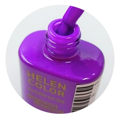 Esmalte em gel Lilás forte Helen Color 15ml Diamond 47