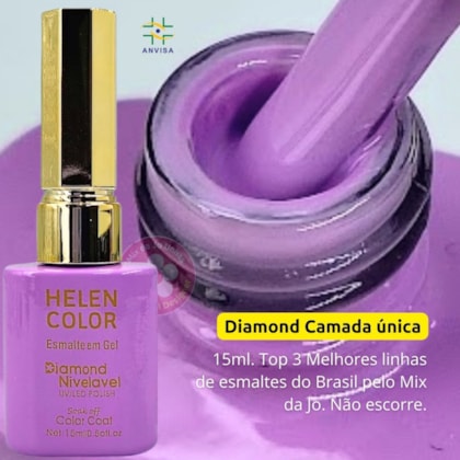 Esmalte em gel Lilás Helen Color 15ml Diamond 45