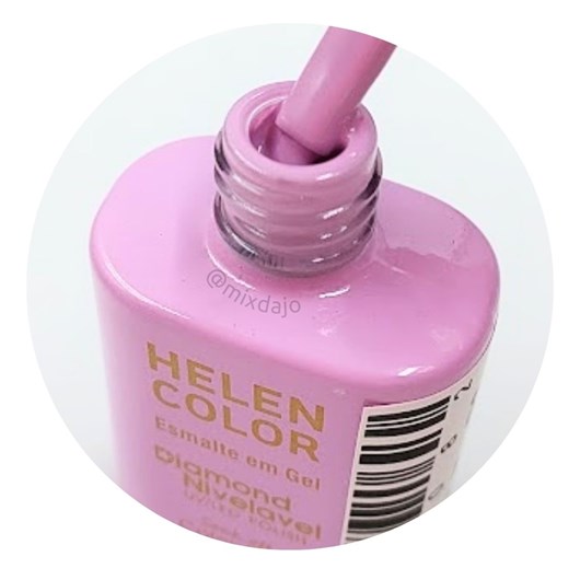 Esmalte em gel Lilás rosado 41 Diamond 15ml Helen Color para unhas