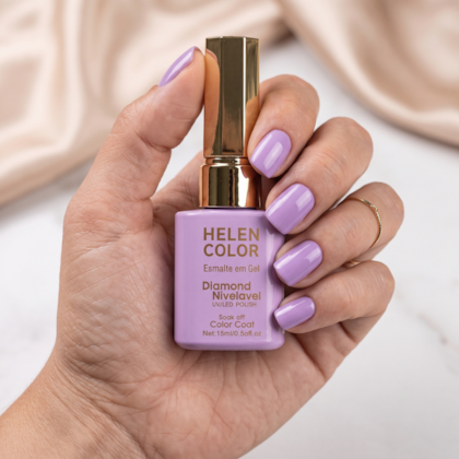 Esmalte em gel Lilás rosado Helen Color 15ml Diamond 41