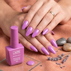 Esmalte em gel Lilás rosado Sonho Meu Lacre 10g 18