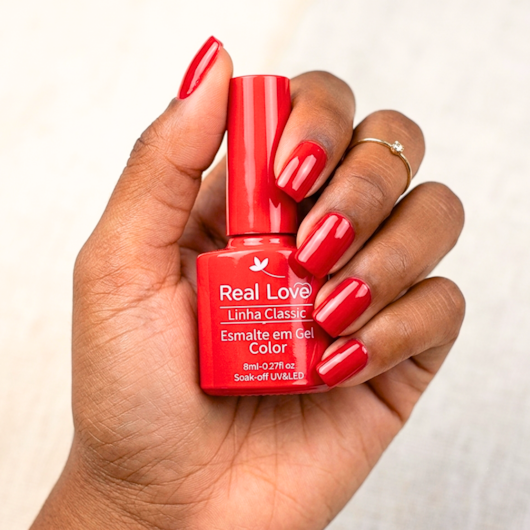Esmalte em gel Linha Classic 45 Real Love Vermelho tomate para unhas