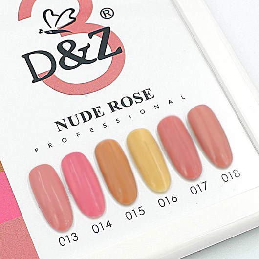 Esmalte Em Gel Linha Nude Rose D&Z 12ml Cor:018 para unhas