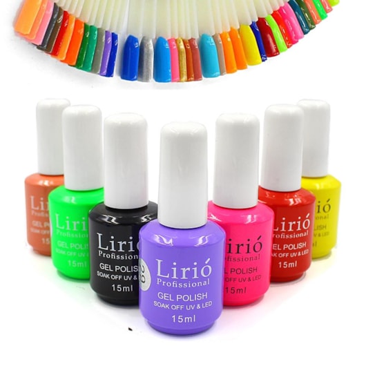 Esmalte Em Gel Lirió 15ml Cor: 13 Verde Neon para unhas