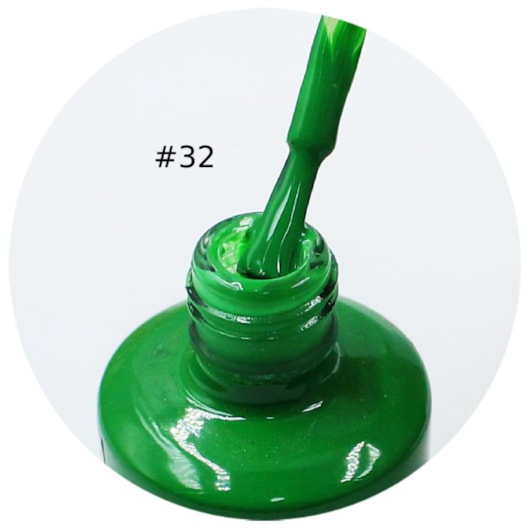 Esmalte Em Gel Lirió 15ml Cor: 32 Verde para unhas