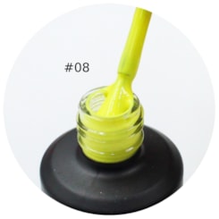 Esmalte em Gel Lirio 15ml Frasco Preto - Cor: 08 Amarelo Esmalte em Gel Lirio 15ml Frasco Preto - Cor: 08 Amarelo