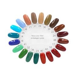 Esmalte em Gel Lirio 15ml Frasco Preto - Cor: 14 Azul Petróleo Esmalte em Gel Lirio 15ml Frasco Preto - Cor: 14 Azul Petróleo