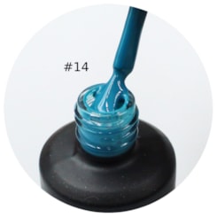 Esmalte em Gel Lirio 15ml Frasco Preto - Cor: 14 Azul Petróleo Esmalte em Gel Lirio 15ml Frasco Preto - Cor: 14 Azul Petróleo