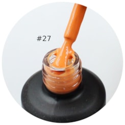 Esmalte em Gel Lirio 15ml Frasco Preto - Cor: 27 Coral