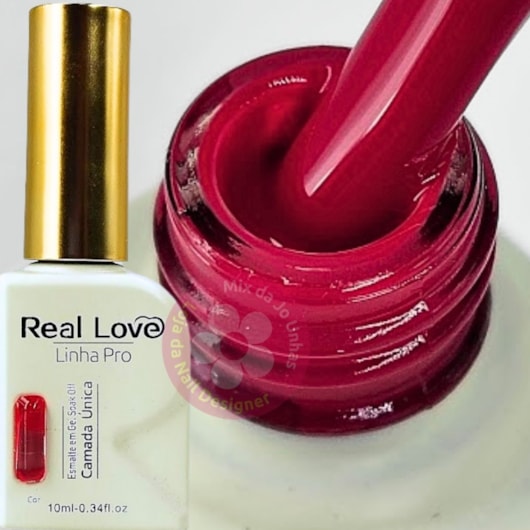 Esmalte em gel Magenta 43 Linha PRO Real Love para unhas