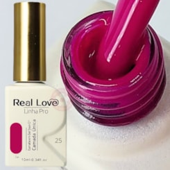 Esmalte em gel Magenta escuro 25 Linha PRO Real Love Esmalte em gel Magenta escuro 25 Linha PRO Real Love